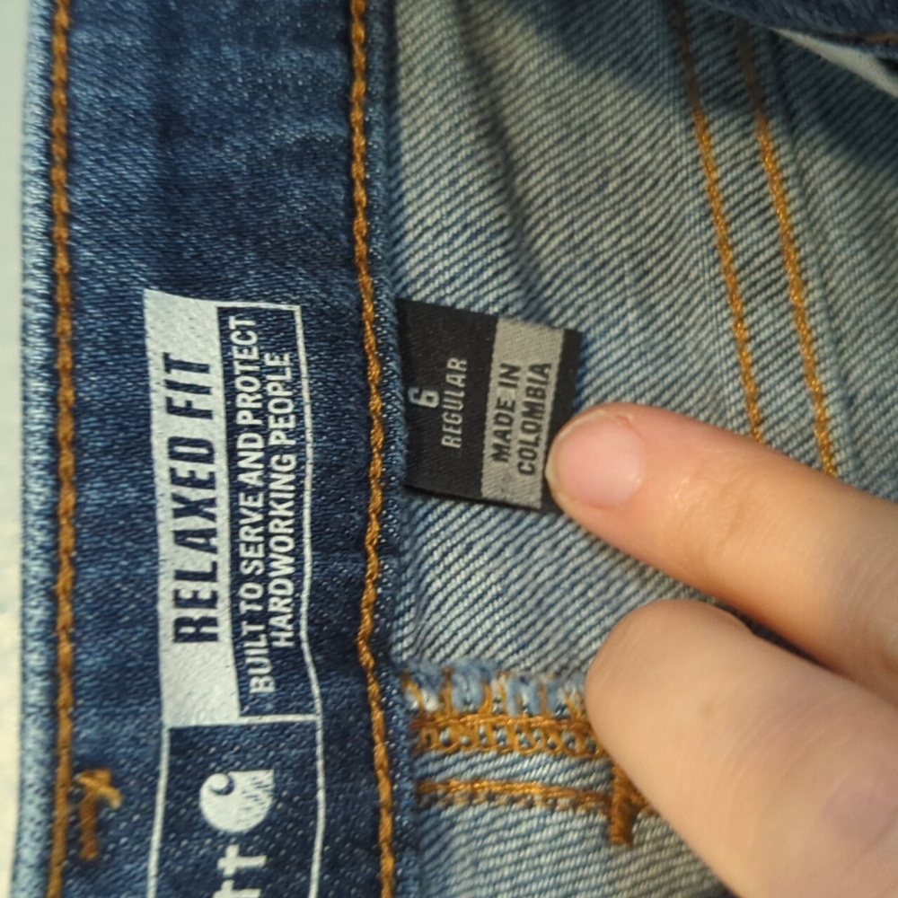 Carhartt Brand Work Jeans Relaxed Fit Rugged Flex Size 6 Regular Model BD5383W - Picture 7 of 11